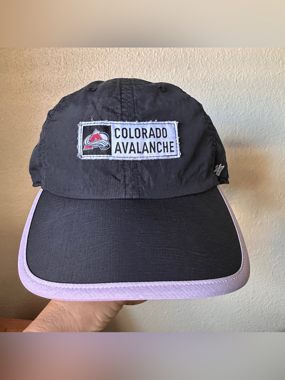 Vintage Colorado Avalanche NHL Hat Foot Logo 47 Brand Adjustable Cap